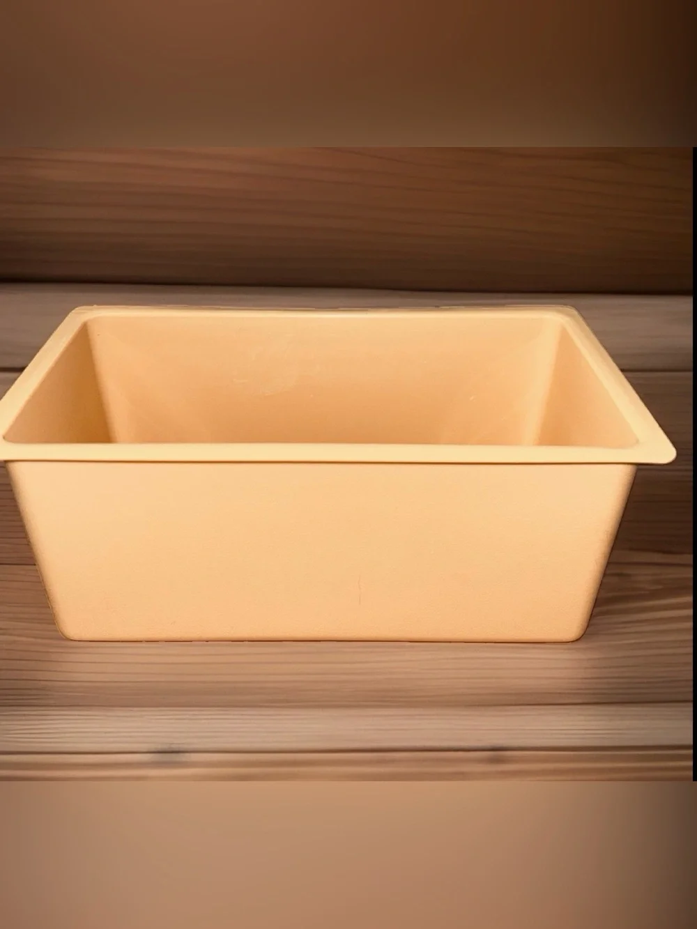 Vintage Tupperware Butter Dish Keeper 638 Harvest Gold & Base 639 Almond